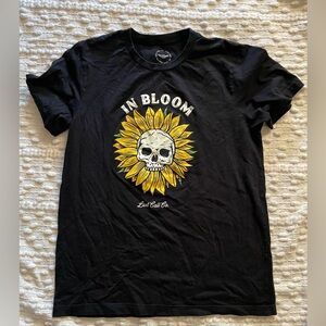 Black 'In Bloom' Graphic Tee
